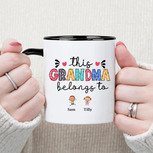 This Grandma Belongs To Mug Personalised Grandma Mug with Grandkids Names Custom Grandma Gift Grandma Gift from Grandkids