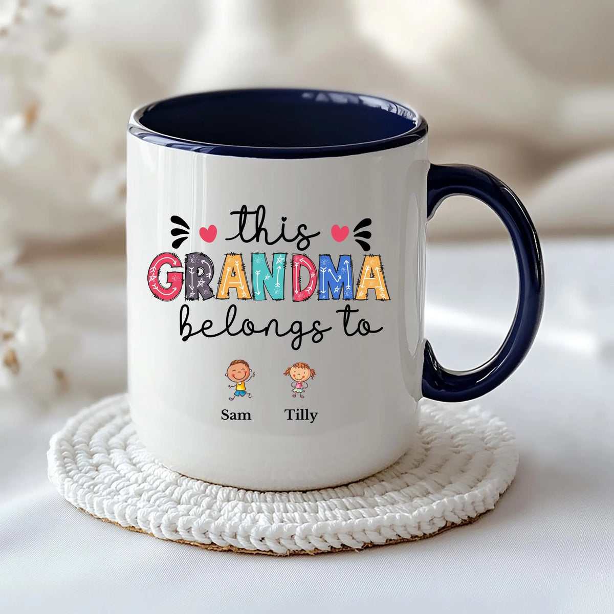 This Grandma Belongs To Mug Personalised Grandma Mug with Grandkids Names Custom Grandma Gift Grandma Gift from Grandkids