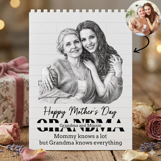 Custom Photo Happy Mother's Day Ever Building Block Mask.png