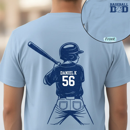 Personalized Baseball Mom Shirt Custom Kids Name & Number Tee Maskcopy.png