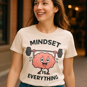 Mindset Is Everything T-Shirt – Cute Brain Lifting Weights Mental Health Fitness Motivation Tee Positive Gym Workout Shirt Mental%20Health%20Fitness%20prompt%2010%20lifestyle%20mockup.png