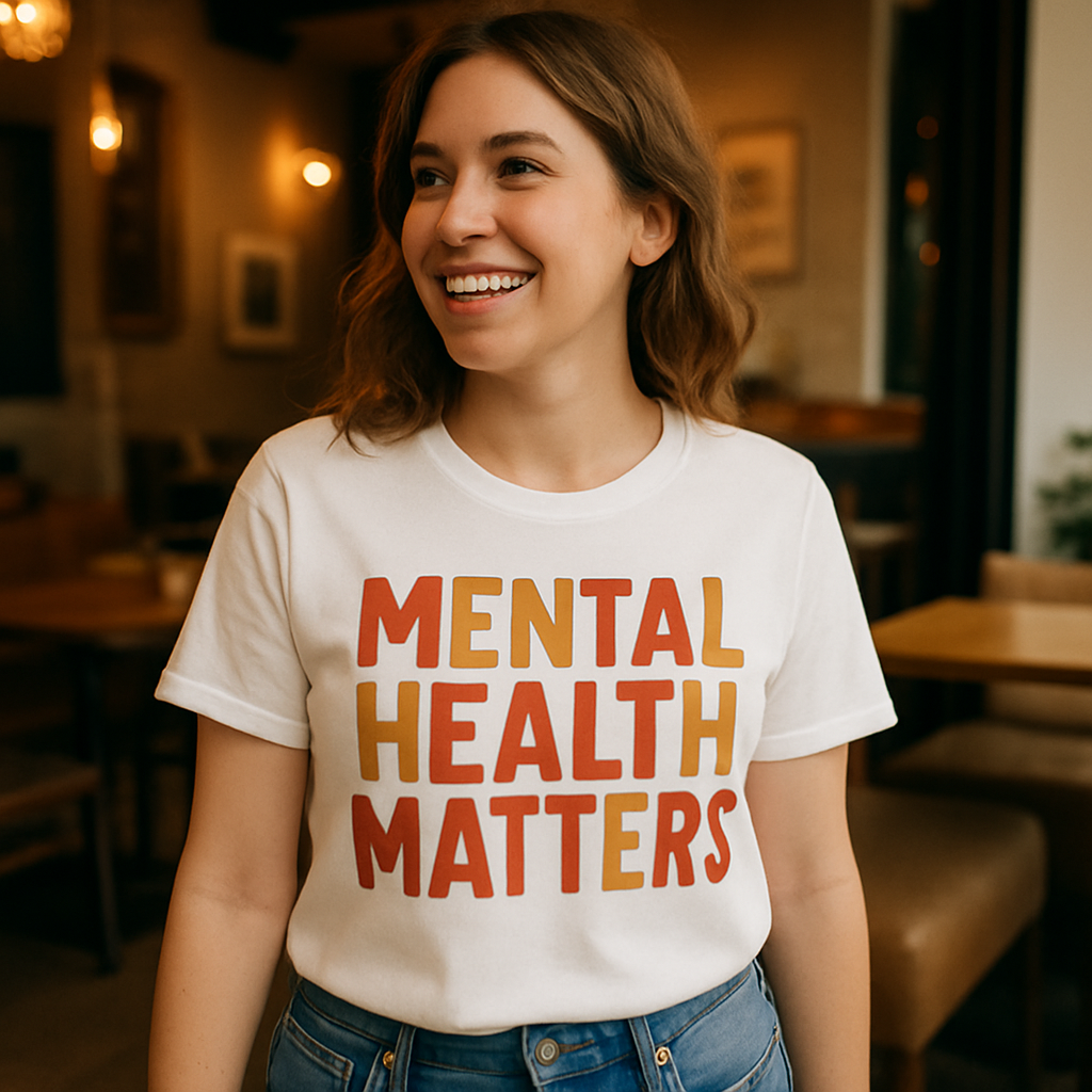 Mental Health Matters T-Shirt – Positive Affirmation Tee for Wellness, Self-Care, Mindfulness & Fitness Motivation Mental%20Health%20Fitness%20prompt%2011%20lifestyle%20mockup.png