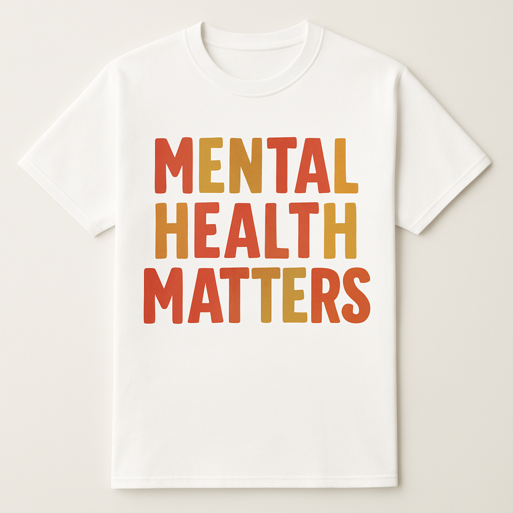 Mental Health Matters T-Shirt – Positive Affirmation Tee for Wellness, Self-Care, Mindfulness & Fitness Motivation Mental%20Health%20Fitness%20prompt%2011%20studio%20mockup.png