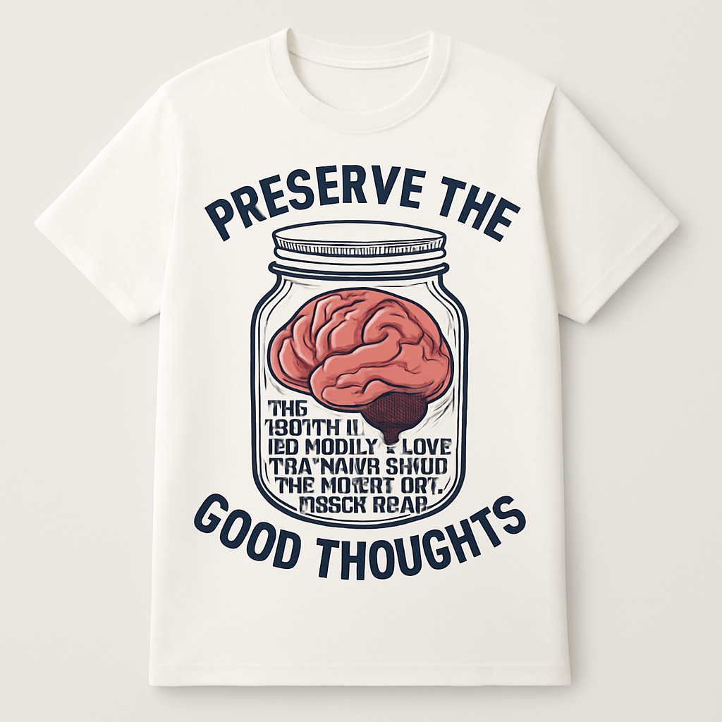 Preserve the Good Thoughts T-Shirt – Mental Health Motivation Tee, Brain Jar Graphic, Positive Mindset Fitness Top Mental%20Health%20Fitness%20prompt%2015%20studio%20mockup.png