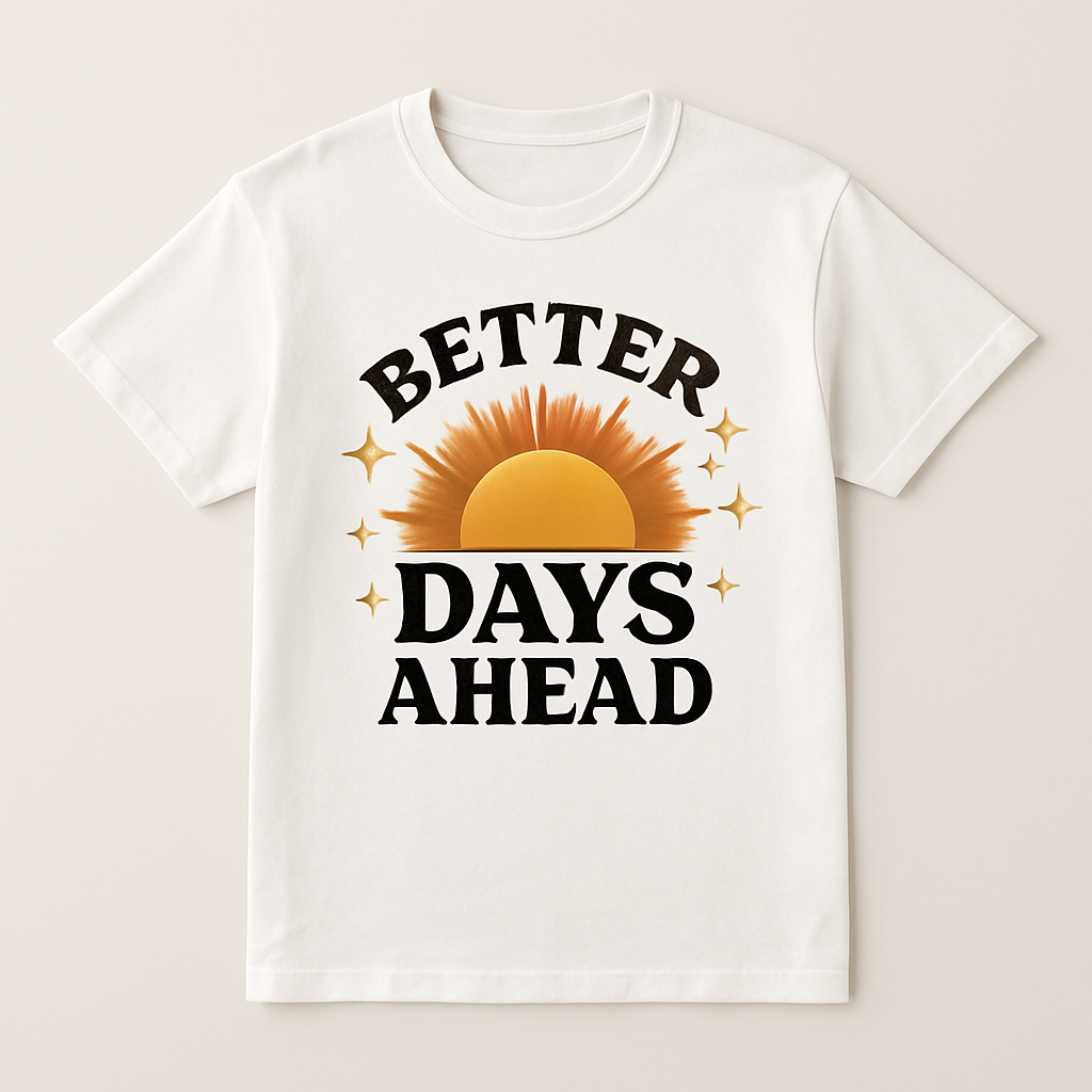 Better Days Ahead T-Shirt – Motivational Sun Graphic Tee for Mental Health Wellness & Fitness, Inspirational Positive Affirmation Shirt Mental%20Health%20Fitness%20prompt%2017%20studio%20mockup.png