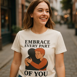 Embrace Every Part of You Tee – Inspiring Mental Health Self Love T-Shirt | Motivational Wellness Fitness Shirt Mental%20Health%20Fitness%20prompt%2023%20lifestyle%20mockup.png