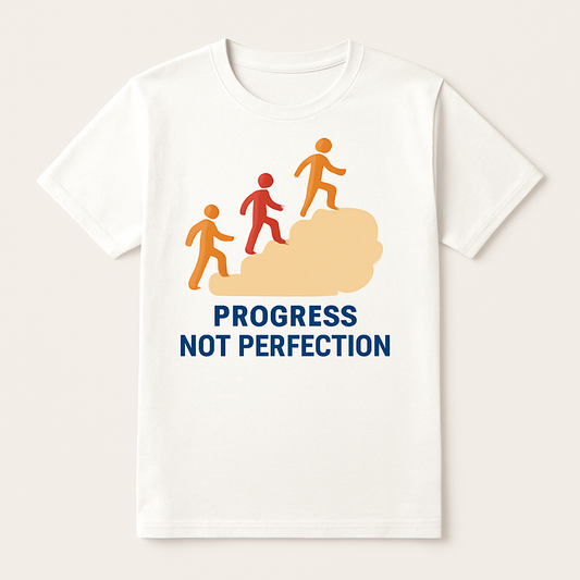 Progress Not Perfection Mental Health Fitness T-Shirt – Motivational Self Care Tee for Wellness & Growth, Inspirational Workout Shirt Mental%20Health%20Fitness%20prompt%2033%20studio%20mockup.png
