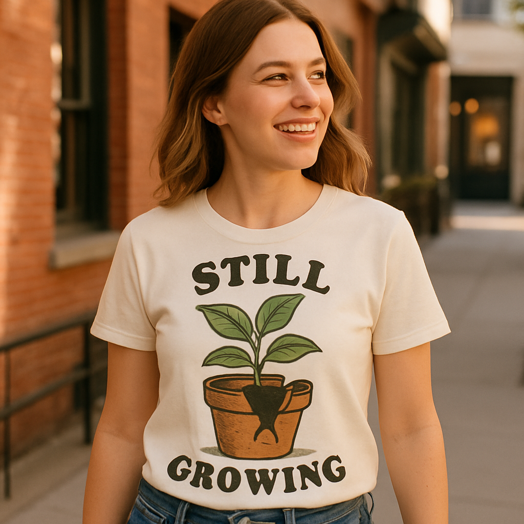 Still Growing Mental Health T-Shirt – Motivational Plant in Cracked Pot, Self Care Positive Growth Tee for Wellness & Fitness Mental%20Health%20Fitness%20prompt%2039%20lifestyle%20mockup.png