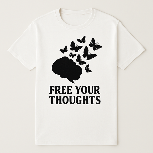 Free Your Thoughts Mental Health T-Shirt – Motivational Brain & Butterflies Mindfulness Tee – Positive Self Care Fitness Shirt Mental%20Health%20Fitness%20prompt%2040%20studio%20mockup.png