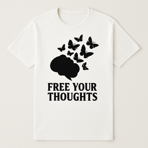 Free Your Thoughts Mental Health T-Shirt – Motivational Brain & Butterflies Mindfulness Tee – Positive Self Care Fitness Shirt Mental%20Health%20Fitness%20prompt%2040%20studio%20mockup.png