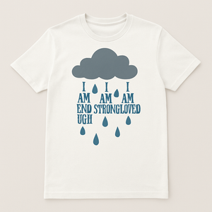 “I Am Enough Strong Loved” Mental Health Motivational T-Shirt – Positive Affirmation Cloud & Rain Design, Mindfulness Fitness Tee Mental%20Health%20Fitness%20prompt%2041%20studio%20mockup.png