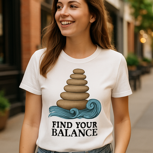 Find Your Balance T-Shirt – Zen Stacked Stones & Waves, Mindfulness Mental Health Fitness Motivation, Wellness Inspirational Tee Mental%20Health%20Fitness%20prompt%2047%20lifestyle%20mockup.png