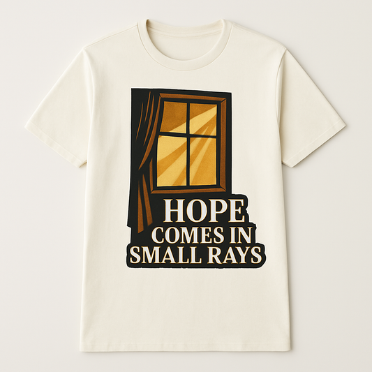 Hope Comes in Small Rays T-Shirt | Motivational Mental Health Fitness Tee | Sunbeam Window Positive Affirmation Shirt for Wellness Mental%20Health%20Fitness%20prompt%2049%20studio%20mockup.png
