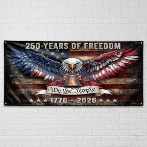 250 Years of Freedom Patriotic United States House Flag
