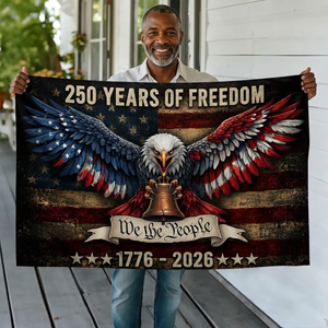 250 Years of Freedom Patriotic United States House Flag