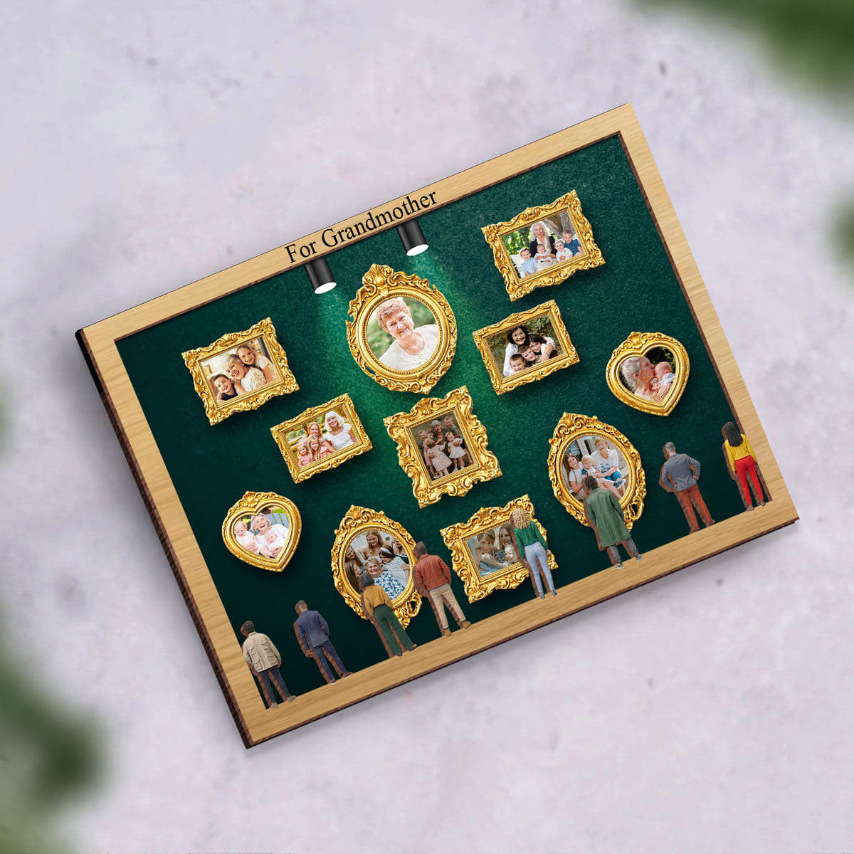 Personalized Grandma's Memory Museum Photo Frame Mini Museum Frame Box,Mother's Day Gift,Gift for Mom & Grandma