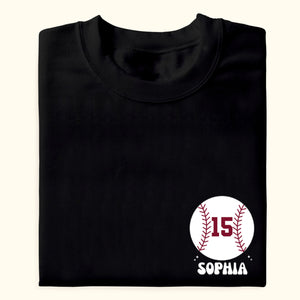 In My Baseball Mom Era - Personalized Shirt - Gift For Mom, Mother's Day, Baseball Game Day