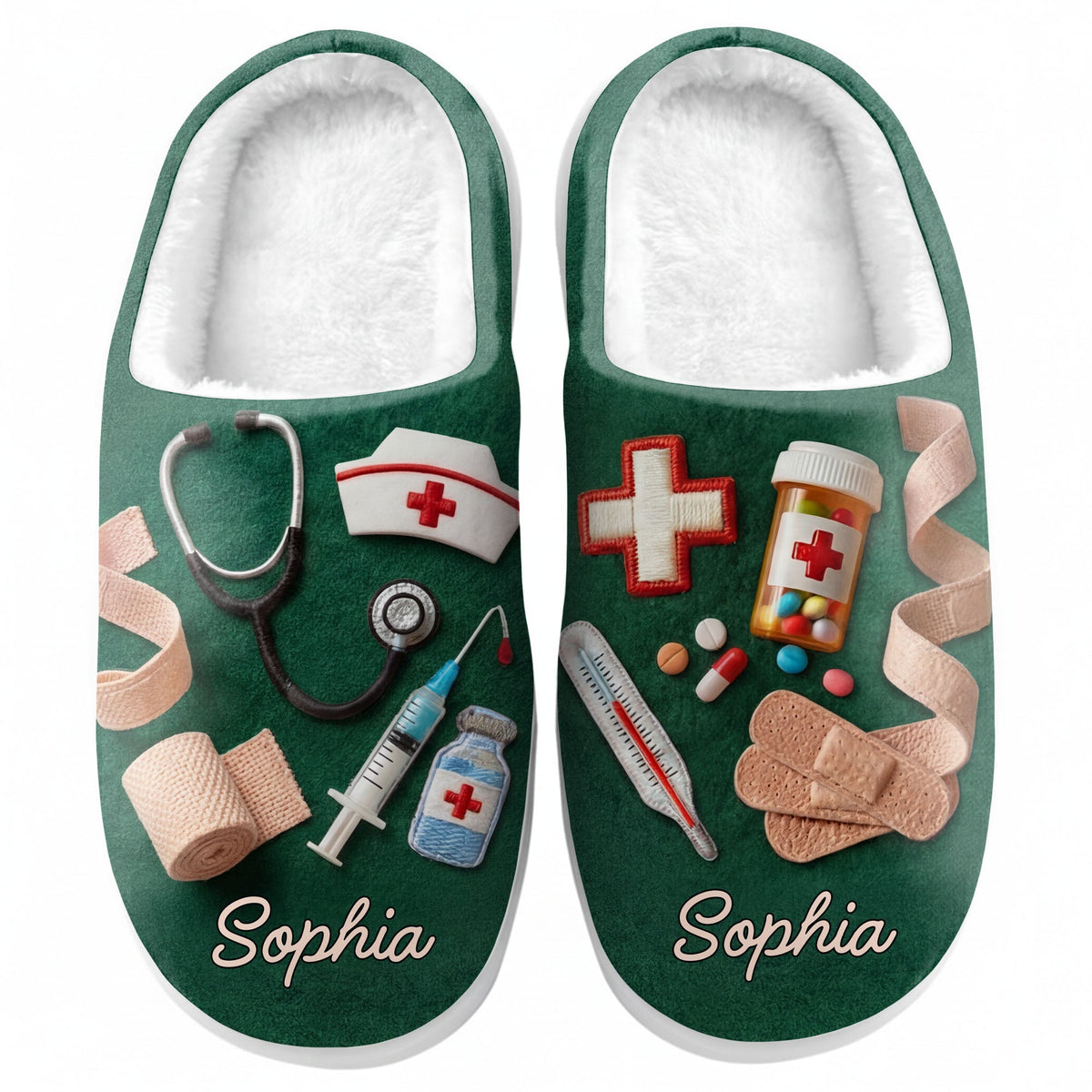 Comfort For A Hero, Personalized Unisex Slippers, Gift For Nurses