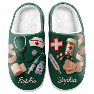 Comfort For A Hero, Personalized Unisex Slippers, Gift For Nurses