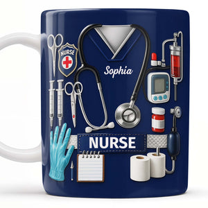 Celebrate Our Everyday Heroes, Nurse-Themed Design, Coffee Mug, Gift For Nurses And Healthcare Workers