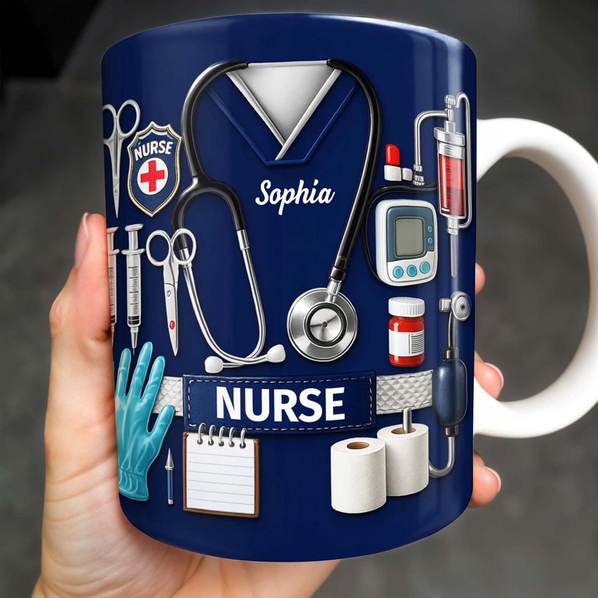 Celebrate Our Everyday Heroes, Nurse-Themed Design, Coffee Mug, Gift For Nurses And Healthcare Workers