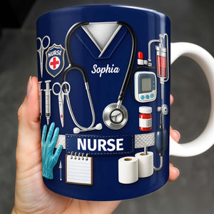 Celebrate Our Everyday Heroes, Nurse-Themed Design, Coffee Mug, Gift For Nurses And Healthcare Workers