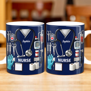 Celebrate Our Everyday Heroes, Nurse-Themed Design, Coffee Mug, Gift For Nurses And Healthcare Workers