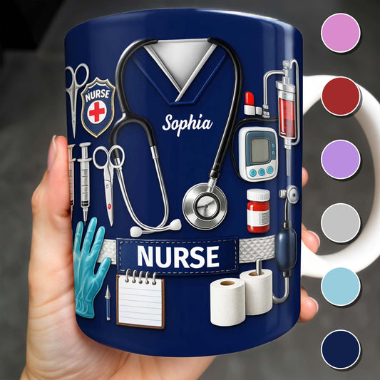 Celebrate Our Everyday Heroes, Nurse-Themed Design, Coffee Mug, Gift For Nurses And Healthcare Workers