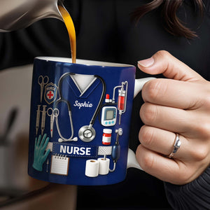 Celebrate Our Everyday Heroes, Nurse-Themed Design, Coffee Mug, Gift For Nurses And Healthcare Workers
