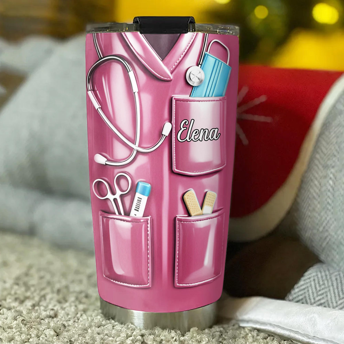 Nutrition Facts For Miracle Worker, Custom Stainless Steel Tumbler, Gift For Nurses