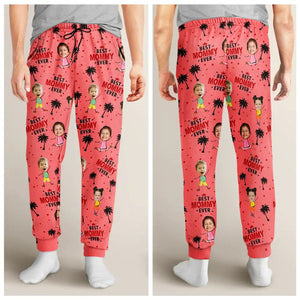 Custom Photo Best Dad Mom Ever - Personalized Pajama Pants