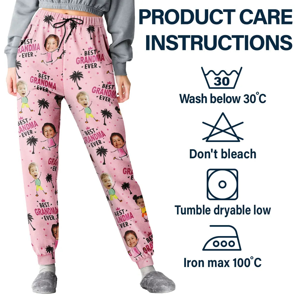 Custom Photo Best Dad Mom Ever - Personalized Pajama Pants