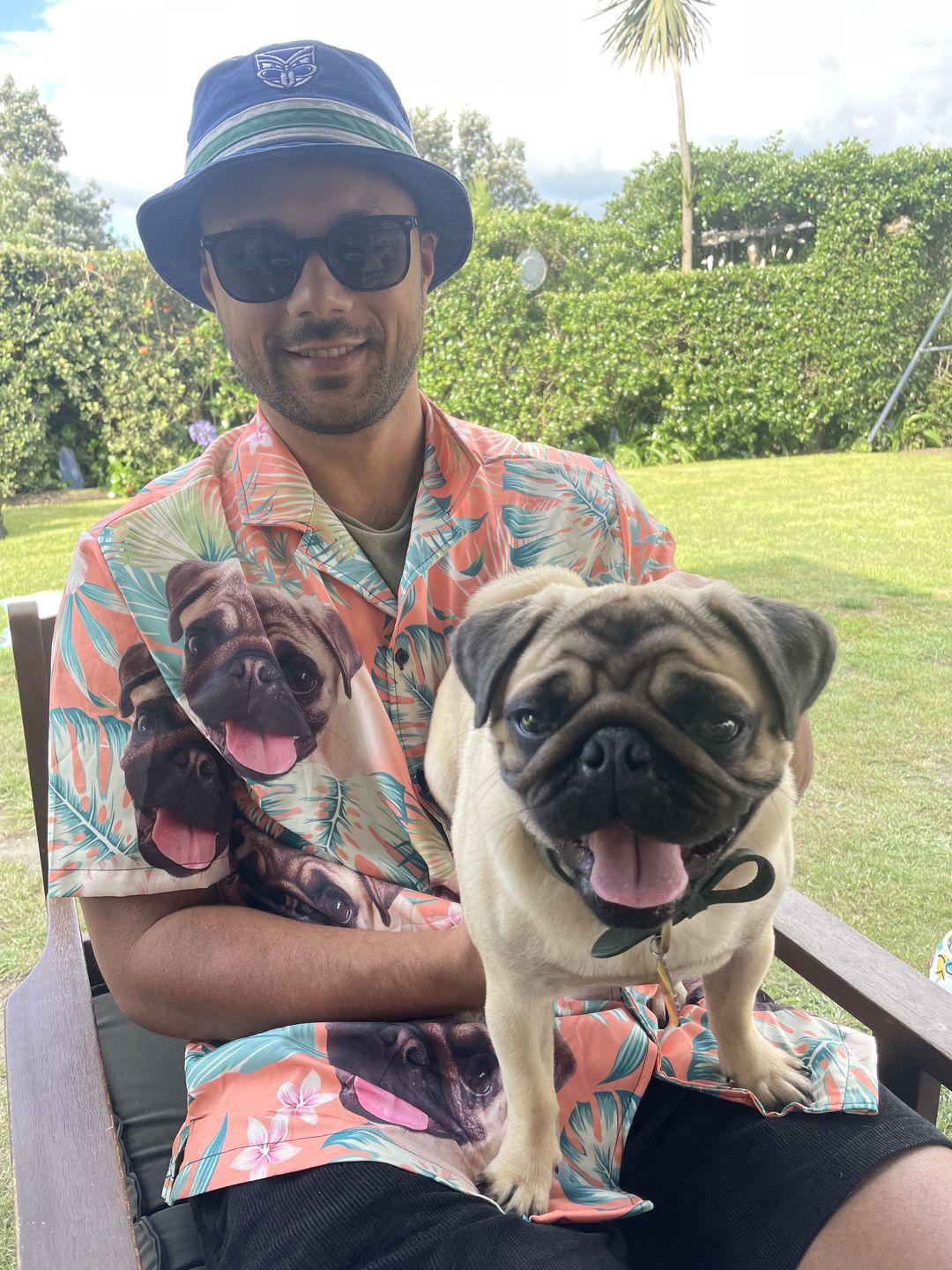 Custom Hawaiian Shirt For Dog Lovers, Personalized Puppy Lovers Gift, Leaves & Flowers Pattern Carrot Color Aloha Shirt Nkxv2HwtT_mid.jpg?v=1716189515