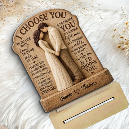 I Choose You Couple Hand In Hand 2D Flat - Personalized Wooden Plaque - Anniversary Gift Keepsake For Couples O84AXNMAYx__pod220260616426_web-6.jpg