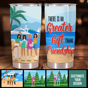 Our Friendship Is A True Blessing To Me - Personalized Tumbler - Gift For Friends, Sister