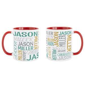 Personalized Name Signature Mug, Custom Gifts for Couples, Men, Women - Black/White, Ceramic Keepsake Mug, Personalized Gifts