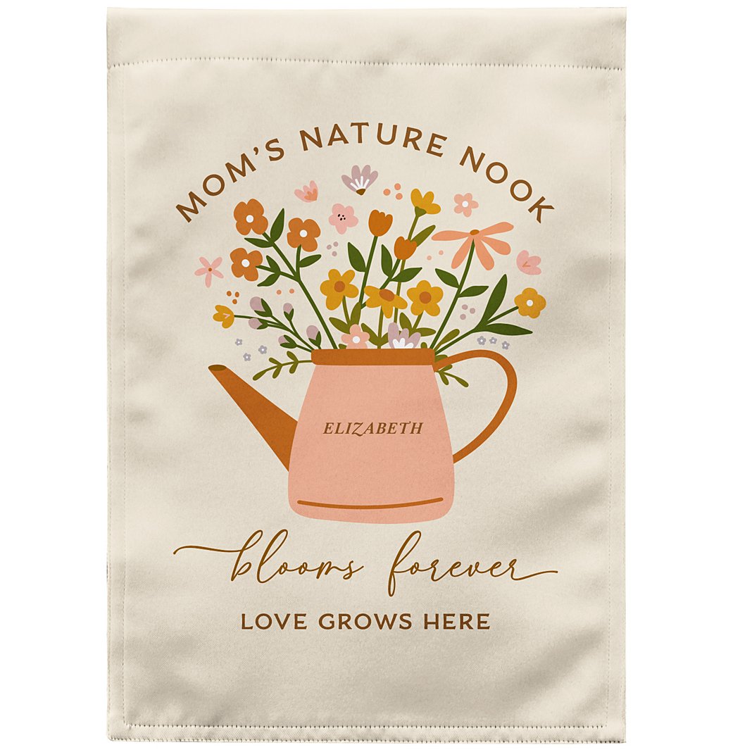 Blooms Forever Garden Flag Personalized Gift For Grandma Mother's Gift For Her