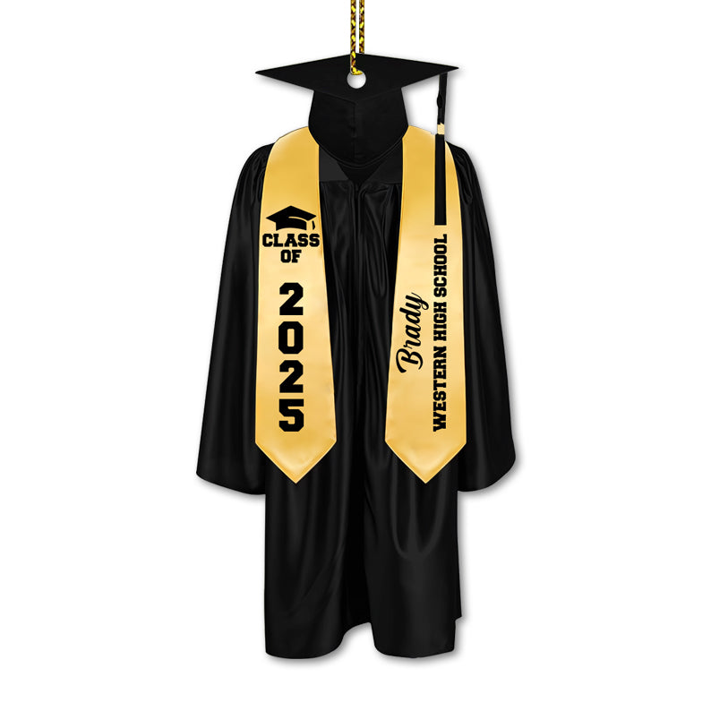 Personalized Graduation Ornament Gift, High School Graduation Gift, Grad Gifts, Mastered It Graduation Gift, 2025 College Graduation