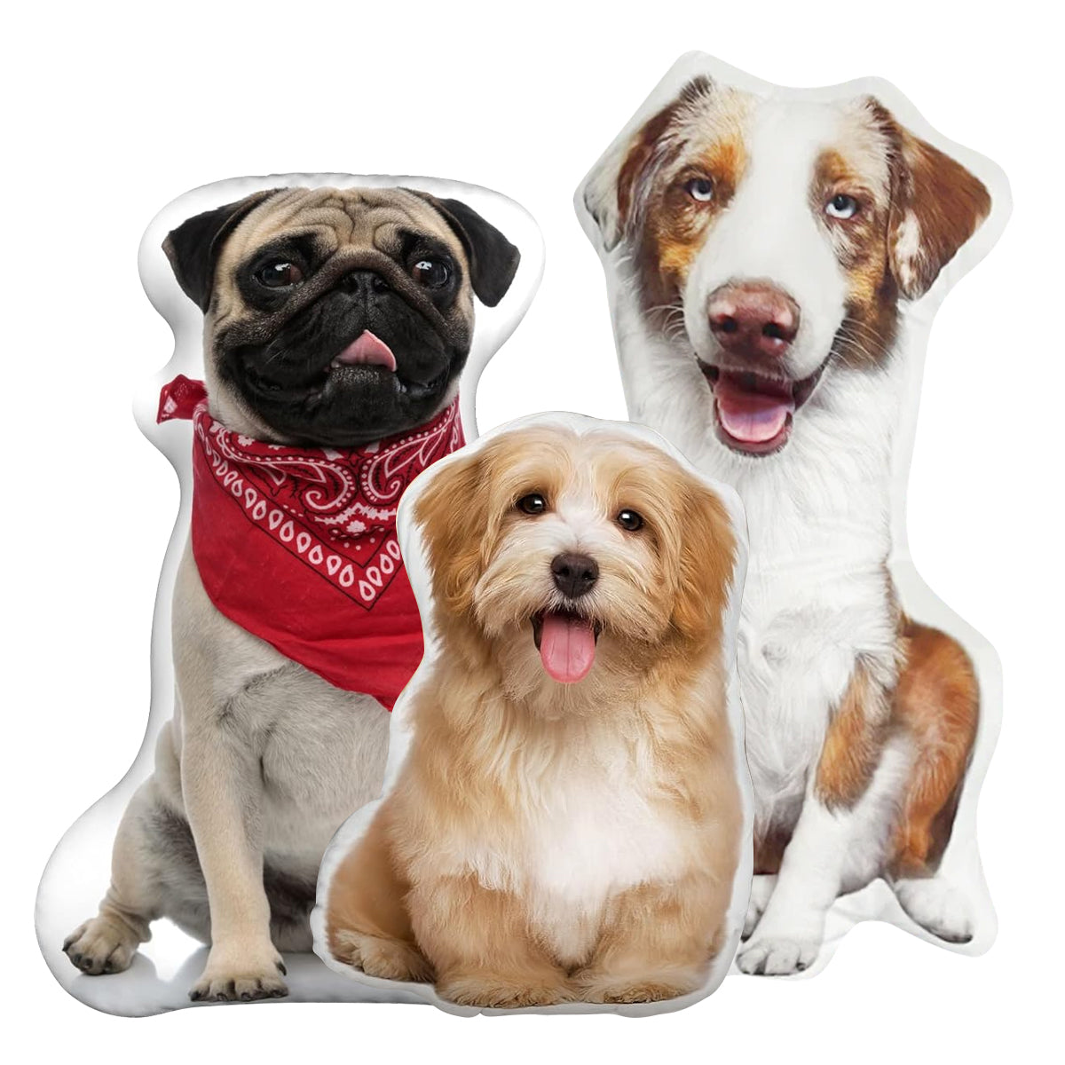 Dog Picture Pillow Custom Pet Pillow Dog Pillows Gift Custom 3D Pet Pillow from Photo | Personalized Dog/Cat Shaped Throw Pillow