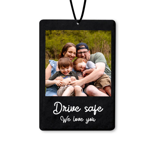 Custom Car Air Freshener from Photo, Personalised Picture Text Car Ornament Hanging, Double Side Car Air Freshener, Driving Test Pass Gift