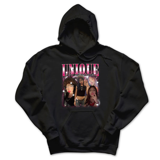 Custom Bootleg Rap Tee, Custom Photo - Vintage Graphic 90s Hoodie, 90s Style, Custom Photo Shirt, Gift For Girlfriend