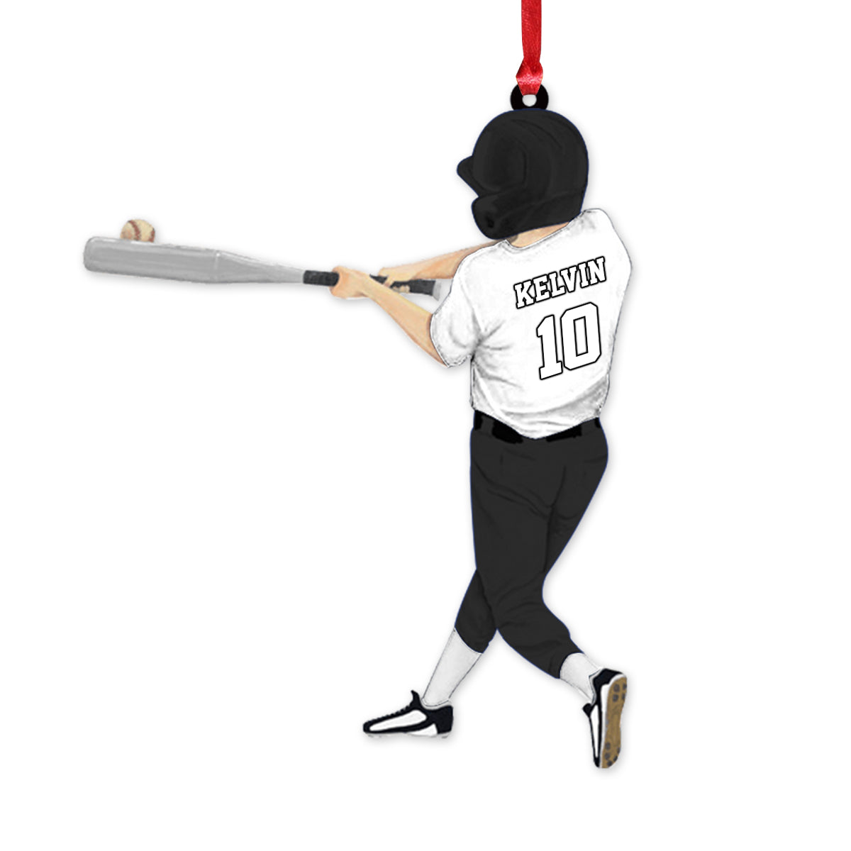 Personalized Baseball Boy Acrylic Christmas Ornament, BaseBall Player Ornament, Baseball Keepsake, Baseball Christmas Ornament