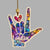 Personalized Sign Language Ornament,ASL Suncatcher, Hand Sign Language Ornament,ASL I Love You Suncatcher Ornament,ASL Personalized Ornament