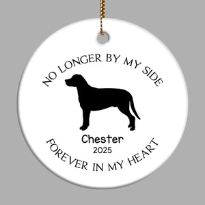 Custom Dog Breed Memorial Ornament, Dog Memorial Christmas Ornament, Loss of Pet Gift, Personalized Gift Ceramic Ornment, Loss of Dog,Pet Memorial Keepsake