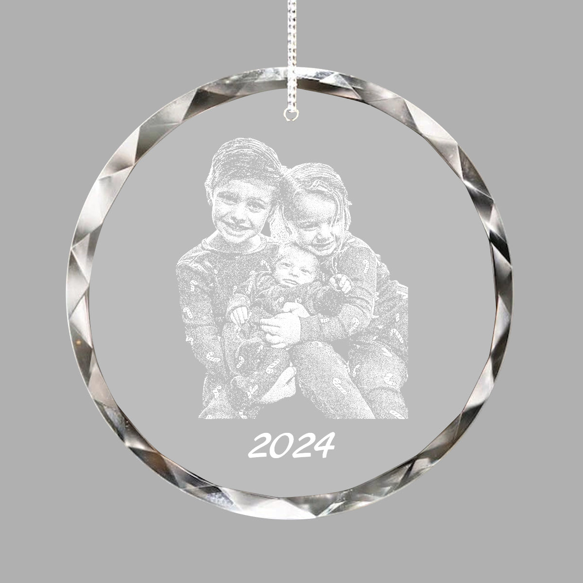 Custom Photo Crystal Glass Ornament - Personalized Christmas Gifts from Your Favorite Picture