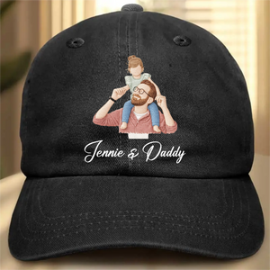 Custom Embroidered Outline Photo - Portrait Embroidered Dad Cap