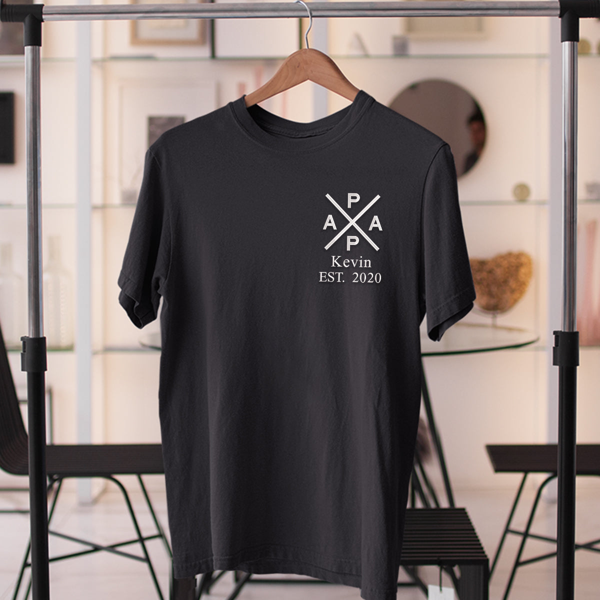 Papa Embroidery Shirt - Gift for Father