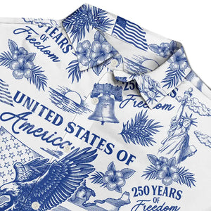 Patriotic America 250 1776 2026 - Personalized Hawaiian Shirt