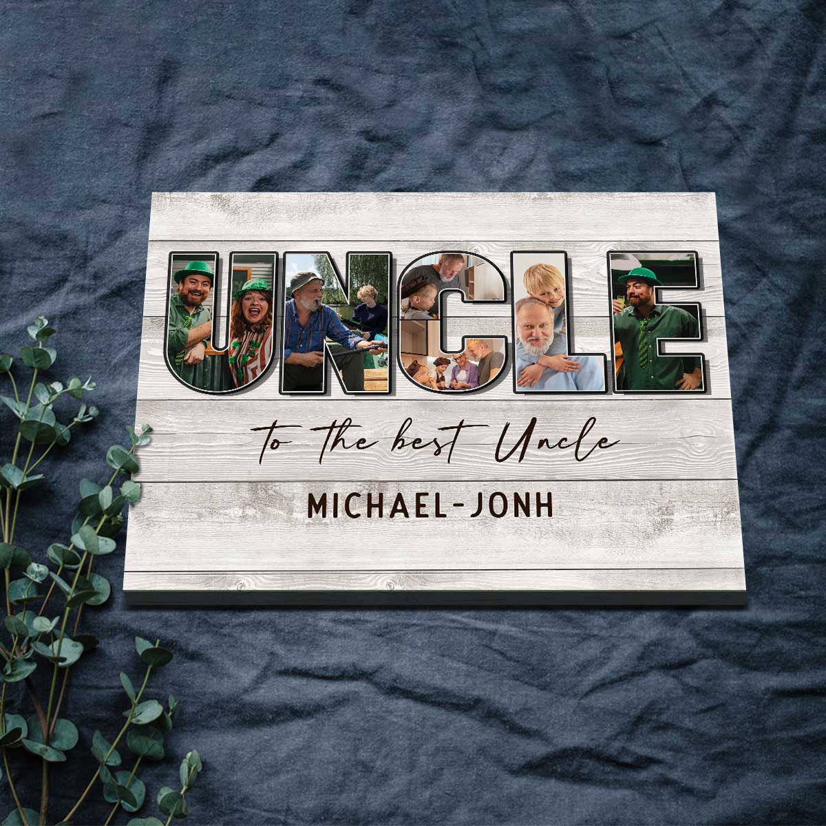 Personalized Father s Day Uncle Gift, Custom Uncle Photo Collage, Gift For Uncle From Niece or Nephew, To The Best Uncle print