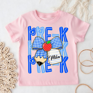 Pre-K To Fourth Grade Team Back To School - Personalized T-shirt